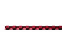 Fellowes 5348403 Reliure en plastique rond 25 mm (Lot de 50) -Red