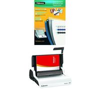 Fellowes 5371801 Kit de consommables pour 20 reliures plastique + Fellowes 5627601 Pulsar+ 300 perforelieur manuel par anneaux plastique usage régulier perfore 20 feuilles et relie 300 feuilles