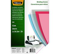 Fellowes Couvertures de reliure 5376001 A4 transparentes PVC 150 microns 15/100e