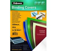 Fellowes - 5378001 - Chromolux - Pack de 100 Couvertures de Reliure Brillantes A4 - Blanc