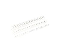 Fellowes - 6 Mm - 21 Anneaux - A4 (210 X 297 Mm) - 20 Feuilles - Blanc - 100 Unités Peigne De Reliure En Plastique - Pour Fellowes Galaxy 500, Galaxy E 500, Pulsar 300, Pulsar-E 300, Star 150...
