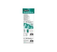 Fellowes - 8 mm - 34 anneaux - A4 (210 x 297 mm) - 50 feuilles - argenté(e) - 100 unités fil de ligature - pour Fellowes Galaxy 500, Galaxy E 500, Pulsar 300, Starlet 90