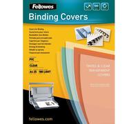 Fellowes - A4 (210 X 297 Mm) - 180 Micromètres - Clair - 25 Unités Couverture À Reliure Pvc