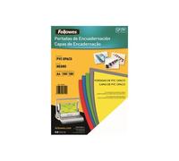 Fellowes - A4 (210 x 297 mm) - 180 micromètres noir - 100 unités couverture à reliure PVC - pour Fellowes ESP50, Galaxy 500, Galaxy E, Metal 50, Metal Quasar, PB 2650, Quasar 130, WB 500
