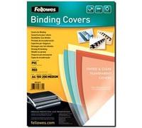 Fellowes Couverture, A4, Pvc, Rouge Transparent, 0,20 Mm