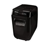 Fellowes AutoMax 200M Destructeur Micro-Broyage 2x14mm P-5, Capacité 200 Feuilles (32L), Détruit Agrafes/Cartes, Noir, 346x508x564mm