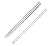 Fellowes Baguettes de reliure anneaux métal - 6 mm - Blanc - Boîte de 100