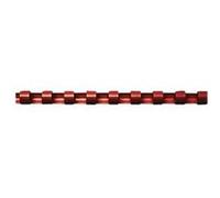 Fellowes - baguettes de reliure plastiques, format A4, 6 mm, rouge pqt 100 Rouge G
