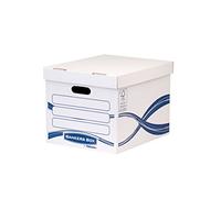 Fellowes Banker Box Basic Caisse standard pour archive Blanc/Bleu