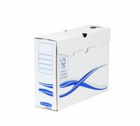Fellowes Bankers Box Basic Lot de 25 Boîtes d'archives A4 10 cm Bleu/Blanc