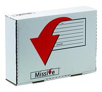 Fellowes Bankers Box Missive Lot de 10 Boîtes d’envoi postale quotidienne 32 x 22 x 8 cm Blanc