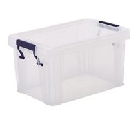 Fellowes Boîte de rangement transparente ProStore avec couvercle et poignées - Capacité 1,7 L