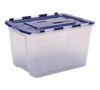 Grande Boîte de rangement avec Couvercle 2 Volets 55 litres