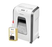 Fellowes Destructeur de Document FS-12C, destructeur de Papier avec agrafes & Huile pour Destructeur De Papier Coupe Croisée Et Micro Coupe, 355ml