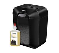 Fellowes Destructeur de Document LX50, destructeur de Papier avec agrafes, Trombones & Huile pour Destructeur De Papier Coupe Croisée Et Micro Coupe, 355ml