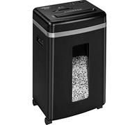 Fellowes Destructeur de Documents 450M 1 à 3 utilisateurs, Haute confidentialité, Micro Coupe, Corbeille extractible 22L, Capacité : 9 Feuilles, Noir, 4074101