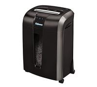 Fellowes Destructeur de Documents 73Ci, pour 1 à 3 utilisateurs Coupe Croisée, capacité: 12 Feuilles, Anti-bourrage, Détection Tactile, économie d'énergie, Corbeille extractible 23L, Noir, 4601101