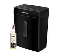 Fellowes Destructeur de Documents FS-8C, destructeur de Papier avec agrafes, Carte de crédit & Huile pour Destructeur De Papier Coupe Et Coupe Croisée, 120ml - Huile Lubrifiante