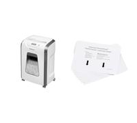 Fellowes Destructeur de Documents Personnel Powershred FS-12C, destructeur de Papier agrafes & Lot de 10 Feuilles lubrifiantes pour destructeur de Document | pour Augmenter