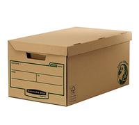 Fellowes Earth Series Flip Top Maxi Lot de 10 Conteneurs montage manuel Marron