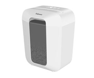 Fellowes FS-9C Destructeur de Documents, Coupe Croisée 9 Feuilles, P4, Bac 17L, Sécurité Enfant, Usage Domestique/Bureau, 31 Feuilles/Min, Déchiqueteuse Papier Haute Sécurité, Blanc
