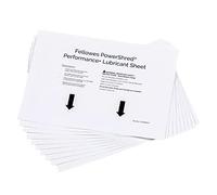 Fellowes Feuilles lubrifiantes pour destructeur – Lot de 10 – Compatible coupe croisée/micro
