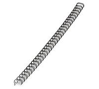Fellowes Lot de 25 reliures métalliques de 5/16" de diamètre, noir, 50 feuilles, 5255201