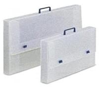 Fellowes Mallette Porte-Dessins Polypropylène Alvéolaire Blanc 37,5x51x5 Cm M555