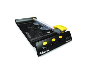 Fellowes Neutron A4/120 Massicot 10 feuilles 32cm Graphite/Argent/Jaune (476x218x78mm) Métal/Plastique, Référence 5410001