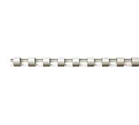 Fellowes 5345406 : Anneaux de reliure plastique, 6mm, Blanc, Capacité 40 feuilles, 21 boucles, Compatible machines à relier, Pack de 100