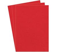 Fellowes pack de 100 couvertures de reliure Grain Cuir - A4 - pour dossiers, mémoires, projets etc - Rouge - 5370305