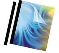 Fellowes Papier 9.53 mm 215.9 x 297.4 mm 90 feuilles noir, transparent 10 unités couverture à reliure thermique G