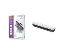 Fellowes Plastifieuse Sola A3, 125 Microns, Fonctions Anti-Bourrage Et Arrêt Automatique & Pochette De Plastification A4 | 80 microns, Format A4 - Pack de 100 Feuilles