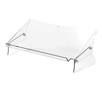 Fellowes 9731301 Bac de Rangement Acrylique Transparent A3/A4 278x536x160mm, Réglable, Antidérapant, avec Poignées