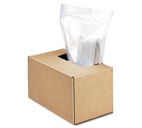 Fellowes Powershred Déchiqueteuse pour série 2127/3140/3250/4250, 50 sacs et attaches (3604101), 190 L, transparent