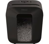 Fellowes Powershred LX25 - Destructeur Papier Coupe Particules 4x37mm P-4, Capacité 6 Feuilles, Corbeille 11.5L, Détruit Agrafes/Trombones/Cartes, Noir