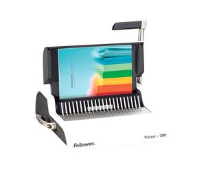 Fellowes Pulsar+ 300 Relieuse Manuelle 300 Feuilles (17 feuilles perforation) Métal/Plastique Gris/Blanc - 368.3x449.3x130.2mm