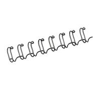 Baguette reliure métallique 6 mm noire - Boîte de 100