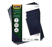 Fellowes reliure Grain couvertures de présentation, Lettre, Bleu marine, Lot de 50 (52124)