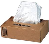 Fellowes Shredder Bags Paper Shredder Accessory - Paper Shredder Accessories (194 mm, 102 mm, 78 mm, 1.4 kg, 50 pc (s))