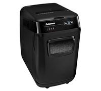 FELLOWES skartovač AutoMax 200 M : destructeur de documents AutoMax 200 M, coupe croisée micro-coupure 2x14 mm, volume du bac 32 l, NBÚ, niveau de sécurité P-5 (confidentiel)