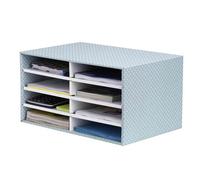 Fellowes Style Trieur Carton 100% Recy mpilable 8 Compartiments Vert/Blanc