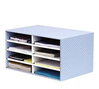 BANKERS BOX STYLE Trieur de bureau, bleu/blanc