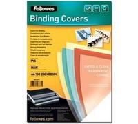Fellowes Tinted Transparent - A4 (210 x 297 mm) - 200 micromètres - bleu - 100 unités couverture à reliure PVC - pour Fellowes Galaxy 500, Galaxy Wire, Pulsar+ 300, Quasar+ 500, Star 150, Star+ 150 Bl