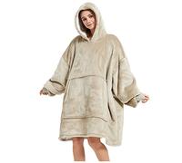 FELOVE Sweat à Capuche Surdimensionné,Hoodie Couverture Couverture a Capuche Hive，Plaid à Manche Polaire Pull Femme Homme Adulte Chaud,avec Poches Portables aux Adultes,Hommes,Femmes,Adolescents