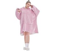 FELOVE Sweat à Capuche Surdimensionné,Hoodie Couverture Couverture a Capuche Hive，Plaid à Manche Polaire Pull Femme Homme Adulte Chaud,avec Poches Portables aux Adultes,Hommes,Femmes,Adolescents