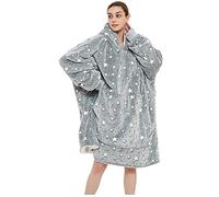 FELOVE Sweat à Capuche Surdimensionné,Hoodie Couverture Couverture a Capuche Hive，Plaid à Manche Polaire Pull Femme Homme Adulte Chaud,avec Poches Portables aux Adultes,Hommes,Femmes,Adolescents
