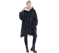 FELOVE Sweat à Capuche Surdimensionné,Hoodie Couverture Couverture a Capuche Hive，Plaid à Manche Polaire Pull Femme Homme Adulte Chaud,avec Poches Portables aux Adultes,Hommes,Femmes,Adolescents