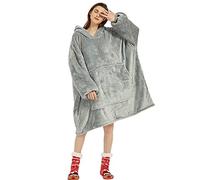 FELOVE Sweat à Capuche Surdimensionné,Hoodie Couverture Couverture a Capuche Hive，Plaid à Manche Polaire Pull Femme Homme Adulte Chaud,avec Poches Portables aux Adultes,Hommes,Femmes,Adolescents