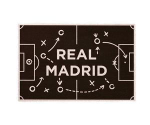 Felpudo Real Madrid en Fibre de Coco avec Base Antidérapante 60x40 cm - Paillasson Officiel